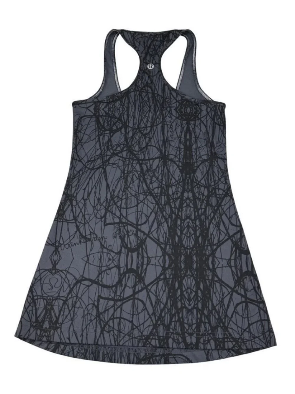 Lululemon Cool Racerback In Coal Ground Nesting Black Bird